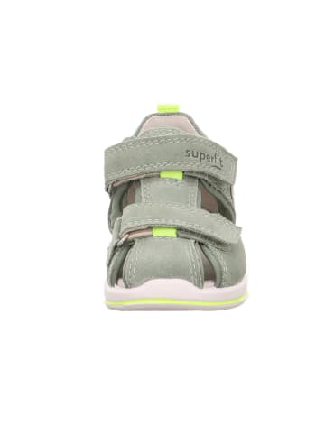 superfit Leder-Halbsandalen "Boomerang" in Grün