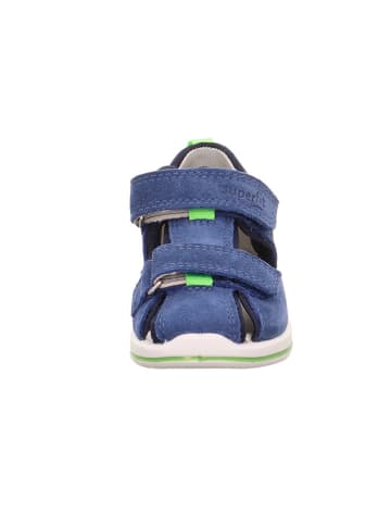 superfit Leder-Halbsandalen "Boomerang" in Blau