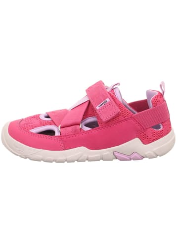 superfit Barfuß Leder-Halbsandalen "Trace" in Pink
