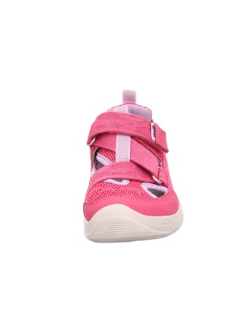 superfit Barfuß Leder-Halbsandalen "Trace" in Pink