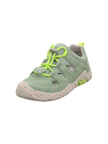 superfit Barfuß Leder-Halbsandalen "Trace" in Grün