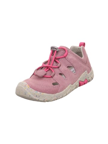 superfit Barfuß Leder-Halbsandalen "Trace" in Rosa