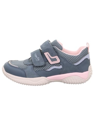 superfit Leder-Sneakers "Storm" in Blau/ Rosa