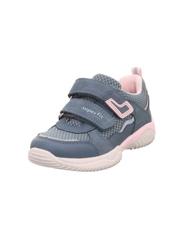 superfit Leder-Sneakers "Storm" in Blau/ Rosa