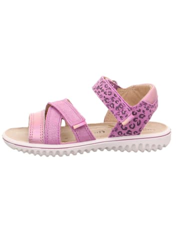 superfit Leder-Sandalen "Sparkle" in Lila
