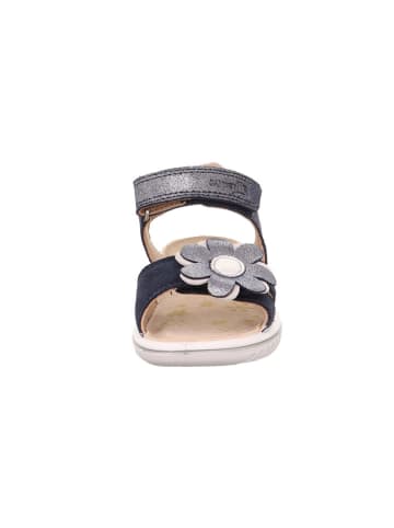 superfit Leder-Sandalen "Sparkle" in Dunkelblau/ Weiß