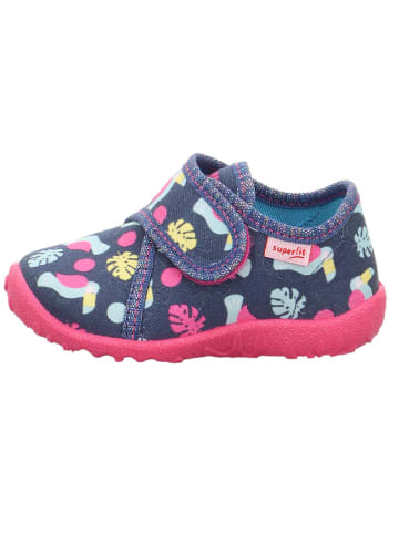 superfit Hausschuhe "Spotty" in Dunkelblau/ Pink