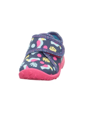 superfit Hausschuhe "Spotty" in Dunkelblau/ Pink
