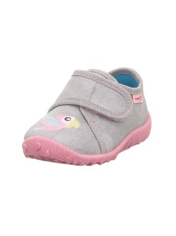 superfit Hausschuhe "Spotty" in Grau/ Rosa