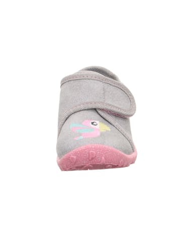 superfit Hausschuhe "Spotty" in Grau/ Rosa