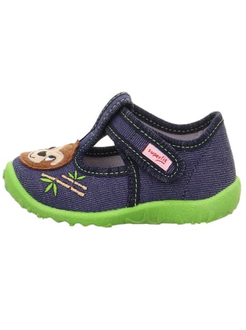 superfit Pantoffels "Spotty" donkerblauw/groen
