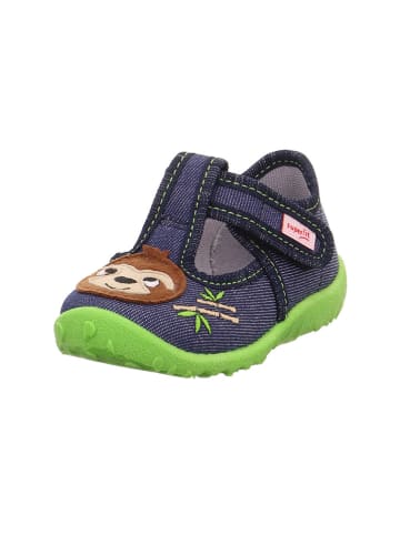superfit Pantoffels "Spotty" donkerblauw/groen