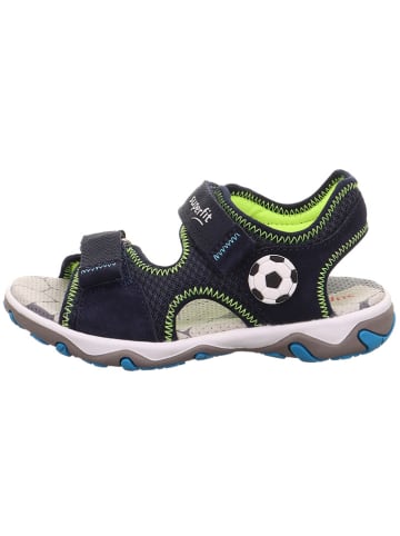 superfit Leder-Sandalen "Mike 3.0" in Schwarz/ Grün