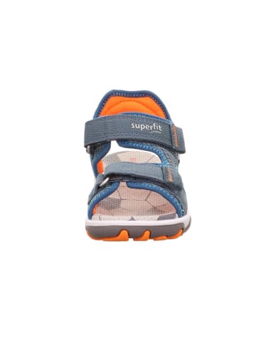 superfit Leder-Sandalen "Mike 3.0" in Grau/ Blau/ Orange