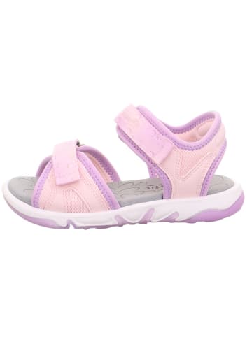 superfit Leder-Sandalen "Pebbles" in Rosa/ Lila