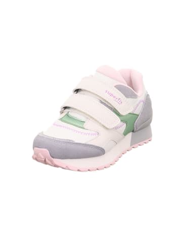 superfit Skórzane sneakersy "Dash" w kolorze biało-fioletowo-jasnoróżowym