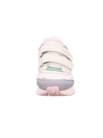 superfit Skórzane sneakersy "Dash" w kolorze biało-fioletowo-jasnoróżowym