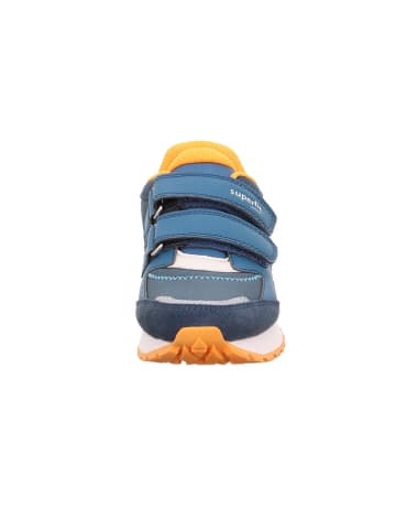 superfit Leder-Sneakers "Dash" in Blau/ Weiß/ Orange