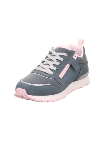 superfit Leder-Sneakers "Dash" in Dunkelblau/ Rosa