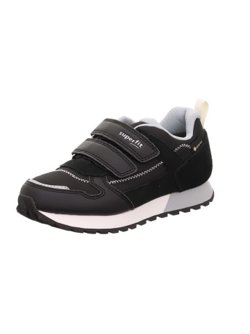 superfit Leder-Sneakers "Dash" in Schwarz/ Weiß