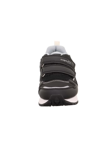 superfit Leder-Sneakers "Dash" in Schwarz/ Weiß