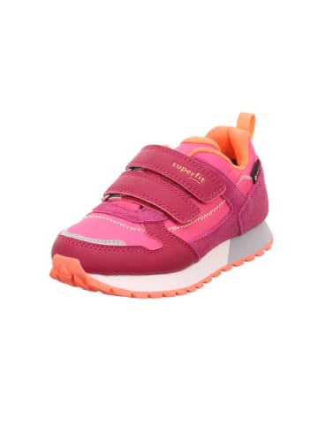 superfit Leder-Sneakers "Dash" in Pink/ Orange/ Rot