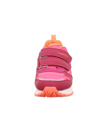 superfit Leder-Sneakers "Dash" in Pink/ Orange/ Rot