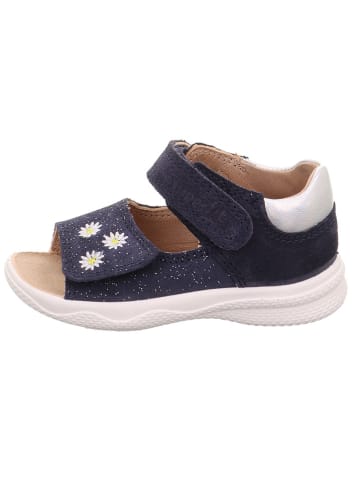 superfit Leder-Sandalen "Polly" in Dunkelblau/ Weiß