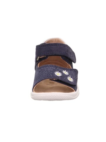 superfit Leder-Sandalen "Polly" in Dunkelblau/ Weiß