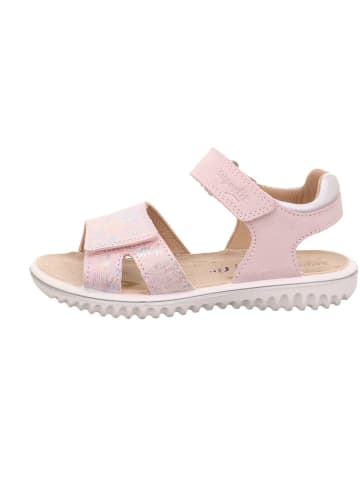 superfit Leder-Sandalen "Sparkle" in Rosa