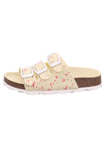 superfit Leren slippers geel