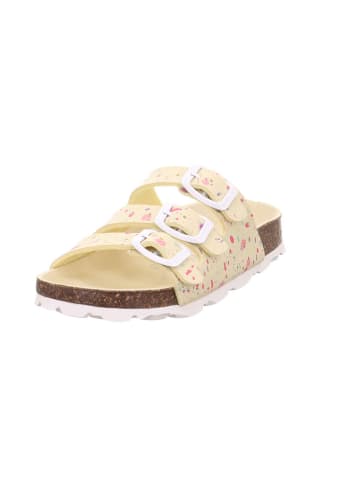 superfit Leren slippers geel
