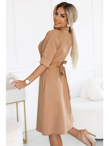 numoco Kleid in Hellbraun