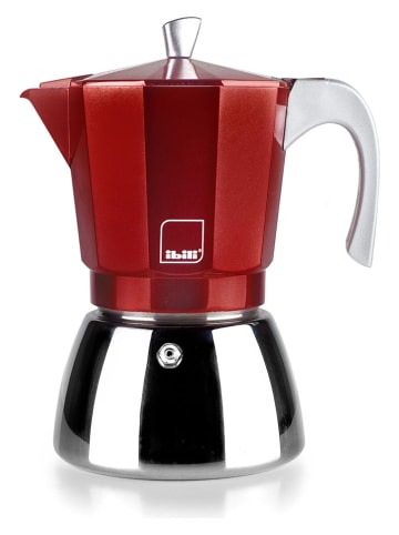 Ibili Espressokocher ''Elba'' in Rot - 450 ml