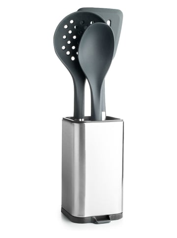Ibili Utensilienhalter ''Eureka'' in Silber - (B)11,3 x (H)18,5 x (T)10,1 cm