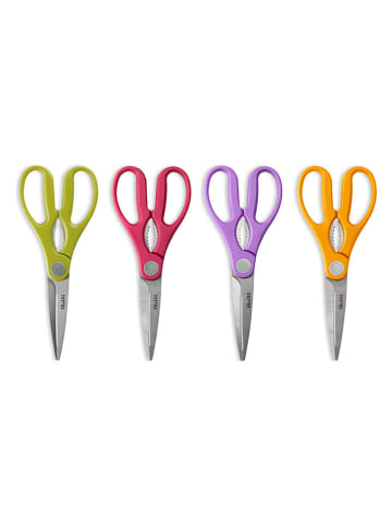 Ibili 2-delige set: keukenscharen zilverkleurig/groen - (L)21,5 cm