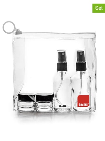 Ibili 5tlg.Set: Dressingspendern- Set in Transparent/ Schwarz