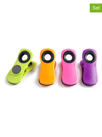 Ibili 4er-Set: Beutelclips in Bunt - (L)12 cm