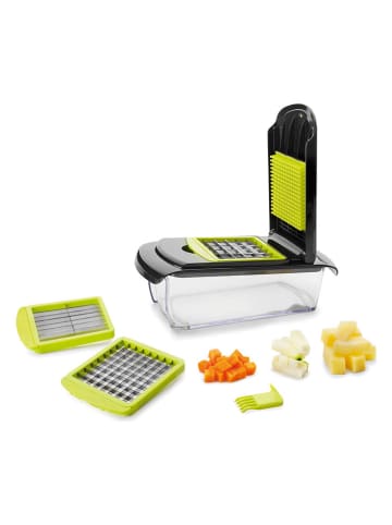 Ibili Krajalnica w kolorze czarno-zielonym do warzyw - dł. 28 cm