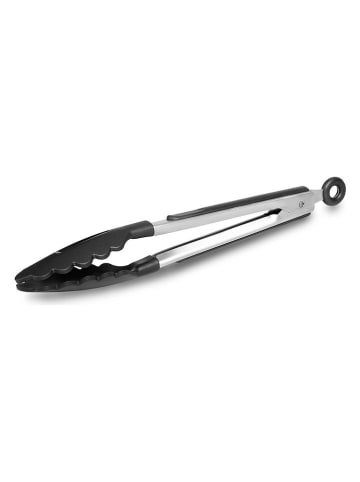 Ibili Küchenzange in Silber/ Schwarz - (L)24 cm