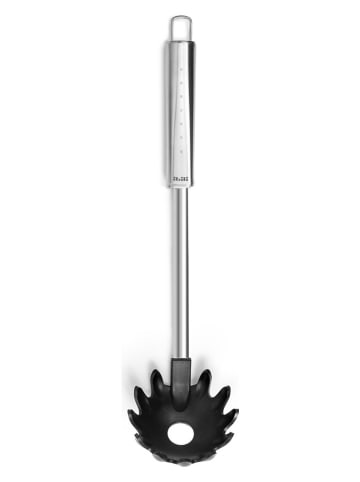 Ibili Spaghettilöffel "Intense" in Silber/ Schwarz - (L)33 cm