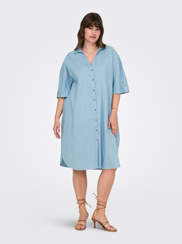 ONLY Carmakoma Kleid in Hellblau