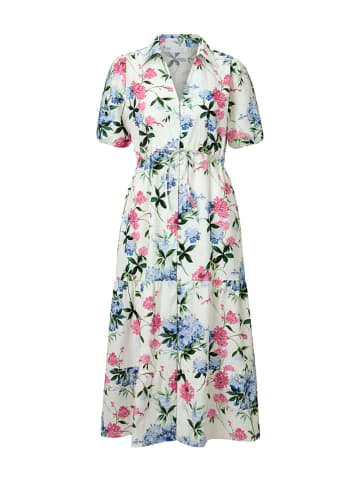 Rich & Royal Kleid in Creme/ Grün/ Rosa