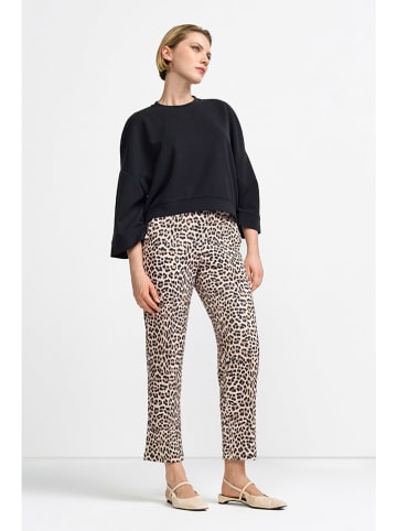 Rich&Royal Hose in Beige/ Hellbraun/ Schwarz