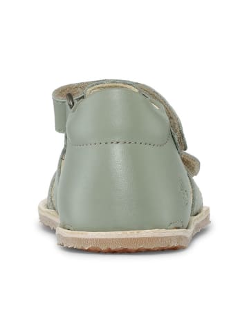 Bundgaard Barfuß Leder-Halbsandalen "Savi" in Grün
