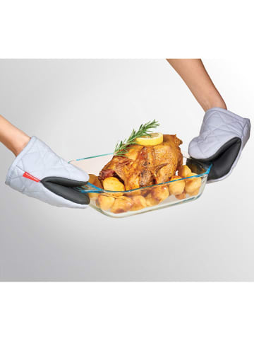 metaltex Rękawice kuchenne (2 szt.) w kolorze szarym - 16 x 14 cm