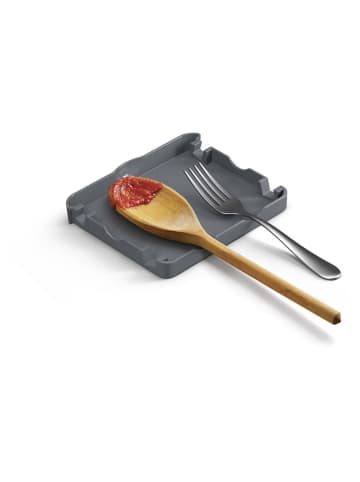 metaltex Keukenhulpjeshouder "Utiltex'' grijs/zilverkleurig - (B)15 x (H)11 x (D)15 cm