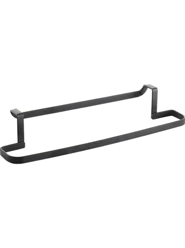 metaltex Theedoekhouder "Lava" zwart - (B)30 x (H)8 x (D)5 cm