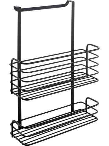 metaltex Einhängekorb ''Lava'' in Schwarz - (B)26 x (H)36 x (T)12 cm