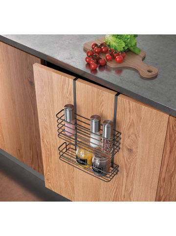 metaltex Kosz wiszący "Lava" w kolorze czarnym - 26 x 36 x 12 cm